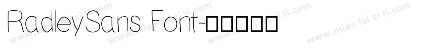 RadleySans Font字体转换